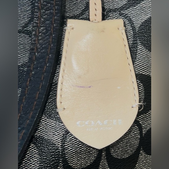 Coach Monogram Black and Gray Tote - Picture 2 of 5